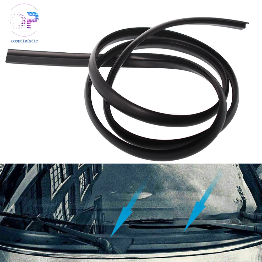 Car Rubber Seal Under Front Windshield Panel Trim Moulding Universal