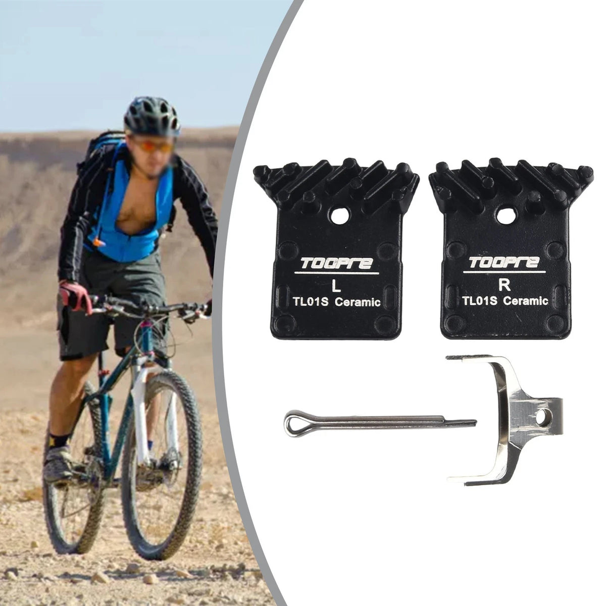 Bike Disc Brake Pads for Bicycle (36.6x26.4mm)