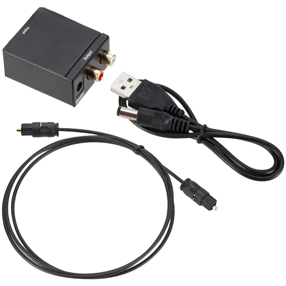 L R Analog to SPDIF Digital Converter with Optical and Coaxial Outputs