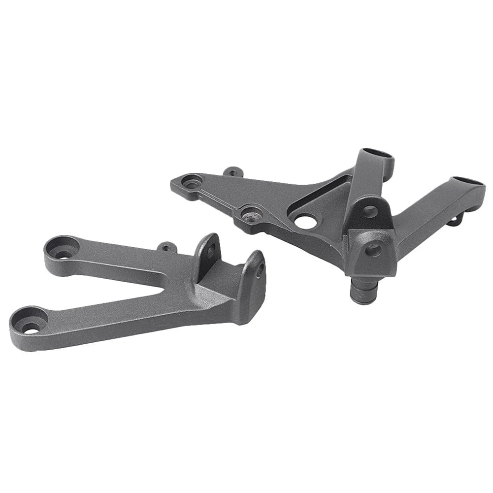 Set of 2 Front Bracket Foot Pegs for Honda CBR600RR (2007–2011) Black