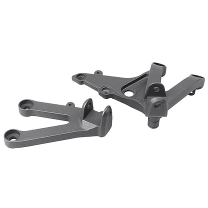 Set of 2 Front Bracket Foot Pegs for Honda CBR600RR (2007–2011) Black