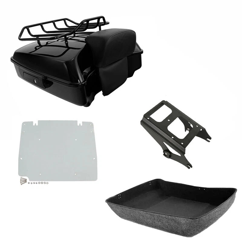 Chopped Trunk Mount Rack Plate for Harley Touring (2009–2013)