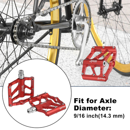 Rear Foot Peg Pedals Aluminum Alloy Replacement for MTB Bike (9/16 in) (Fits 2010–2020)