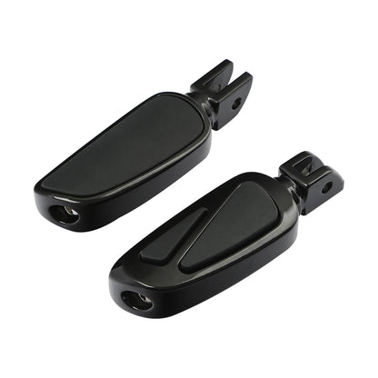Black Front Rider Footpegs Footrest for Harley Softail FXST (2018–2025)