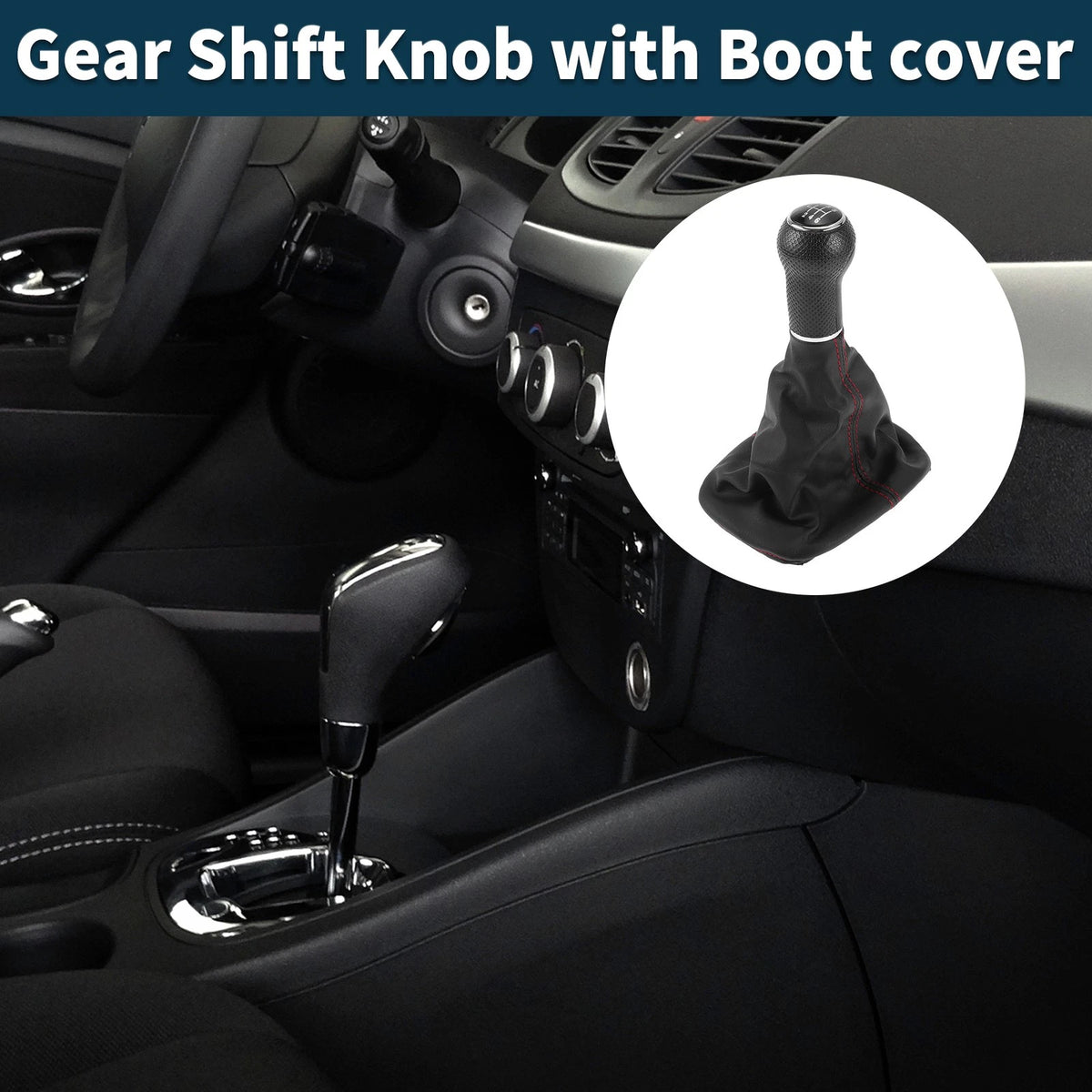 6 Speed Gear Shift Knob with Cover Replacement for Volkswagen Golf Mk IV (1999–2006)