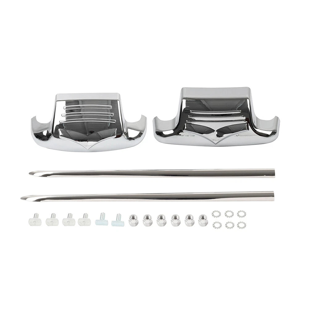 Front Rear Mudguard Tip w/Spear Trim Kit For Harley Road King Electra Glide
