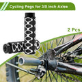 Bike Pegs 100mm Circle Texture Replacement Set for Black (Universal)