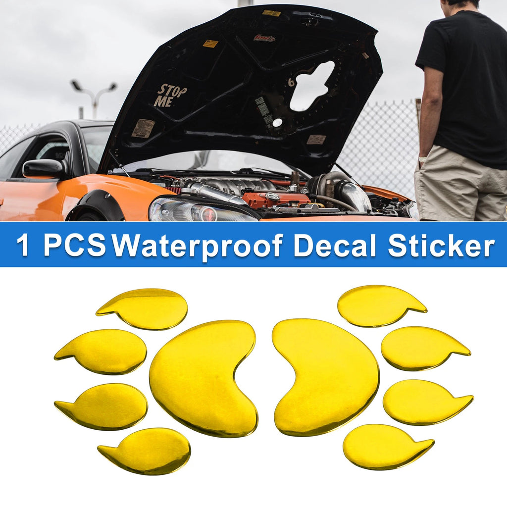 Bears Claw Pattern Bumper Sticker Decal for Universal Vehicles (15x6.5cm)