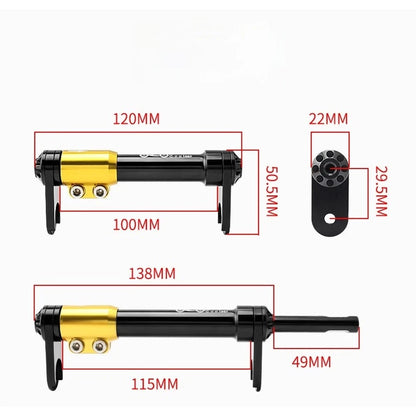 Aluminum Wheel Bracket Kit for Folding Bikes (100-115mm Width)