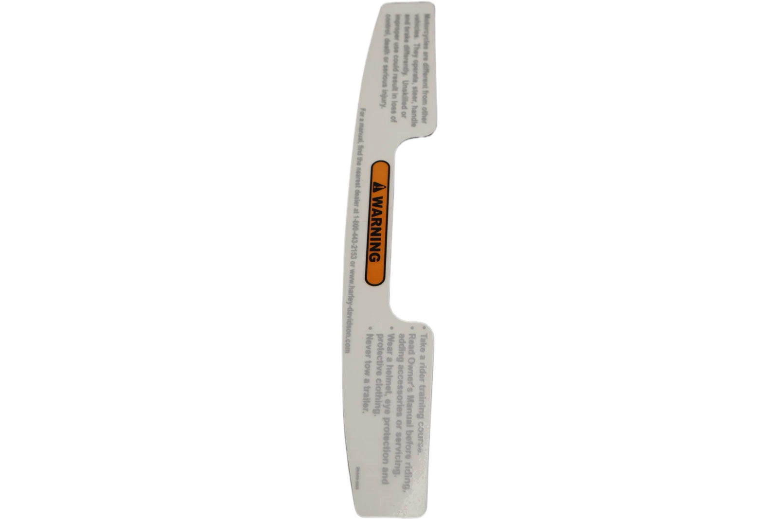 OEM Air Cleaner Warning for Harley-Davidson Softail & Dyna (1999–2005)