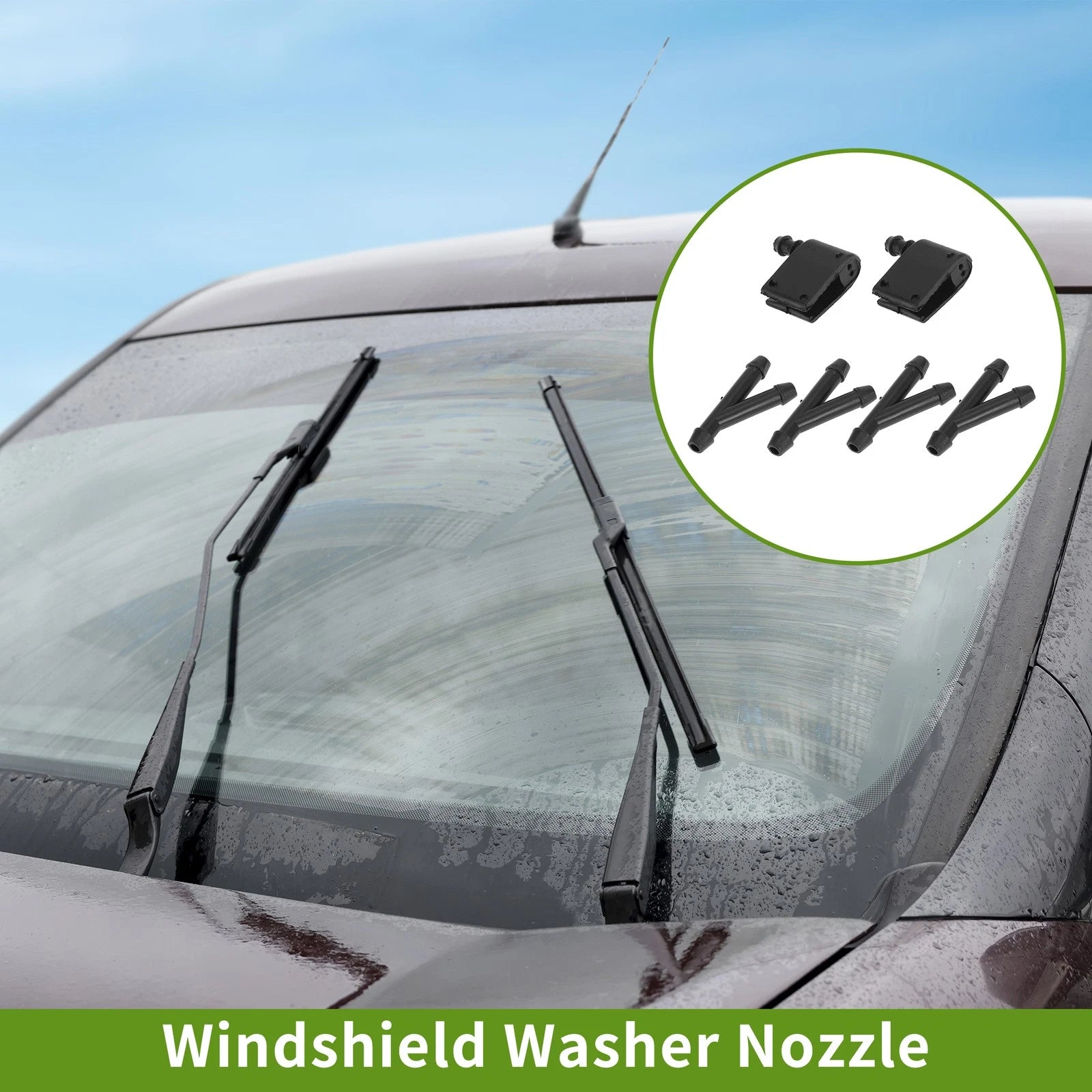 Windshield Washer Nozzle With Hose Connector for Mercedes-Benz Wiper (2007–2015)