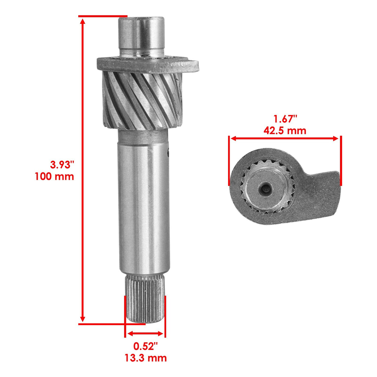 Kick Axle Kickstart Shaft Replacement for Yamaha YZ125 (1986–2004)