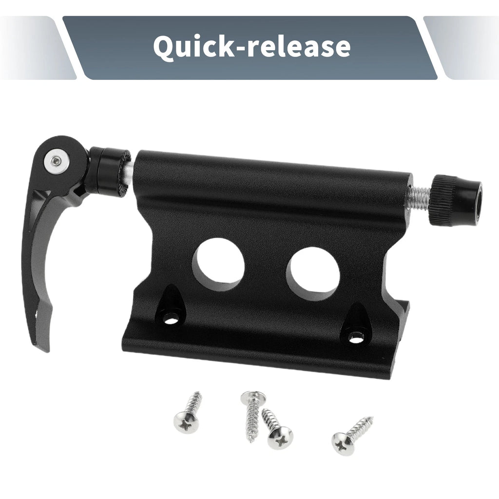 Universal Quick Release Fork Mount Rack for Bike Portable Aluminum (Black)