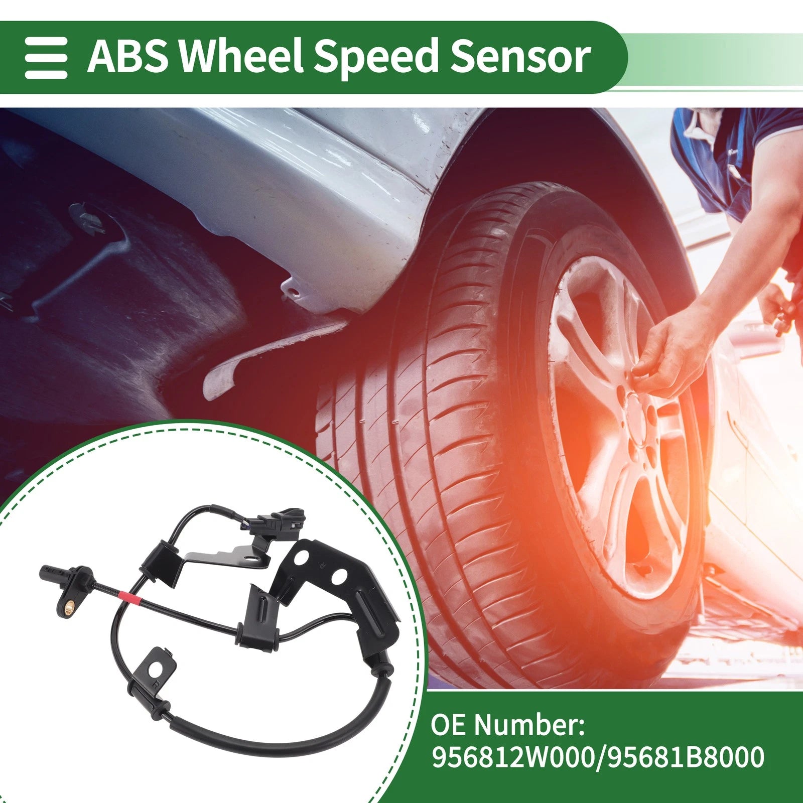ABS Wheel Speed Sensor Replacement for Hyundai Santa Fe Rear Right (2013–2018)