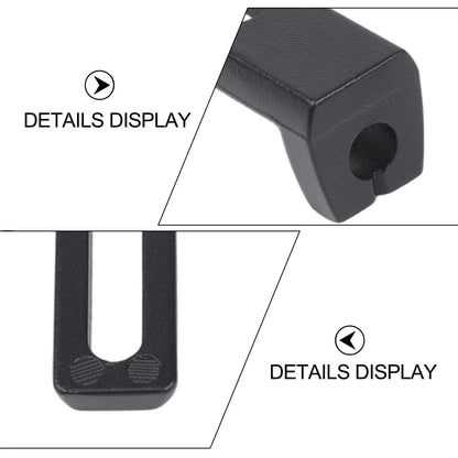 Black Alloy Motorcycle Spotlight Bracket with Flexible Adjustment