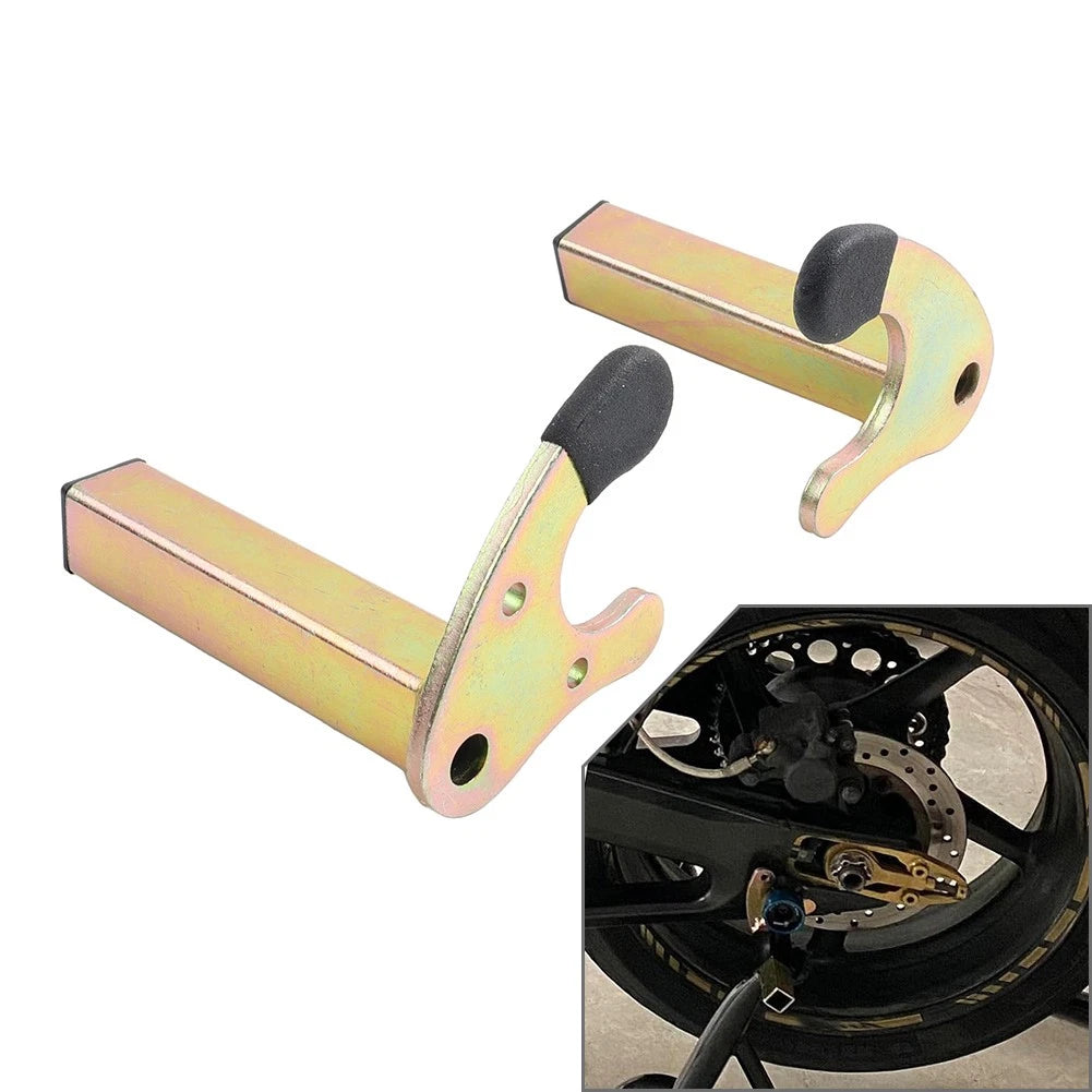 Pair 20mm Motorcycle Rear Wheel Paddock Stand U-AdapterW/ Rubber Protecotor