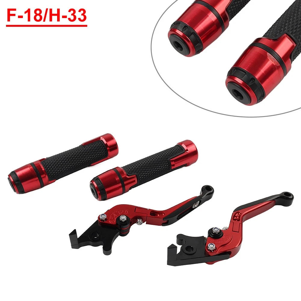 CNC Brake Clutch Levers Handlebar Grips Set for Honda CB1100 CB1300 VFR1200