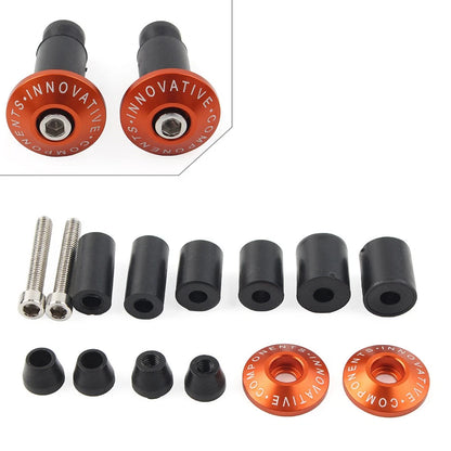 Handle Bar End Weights for Dirt Bike (7/8'', Orange)