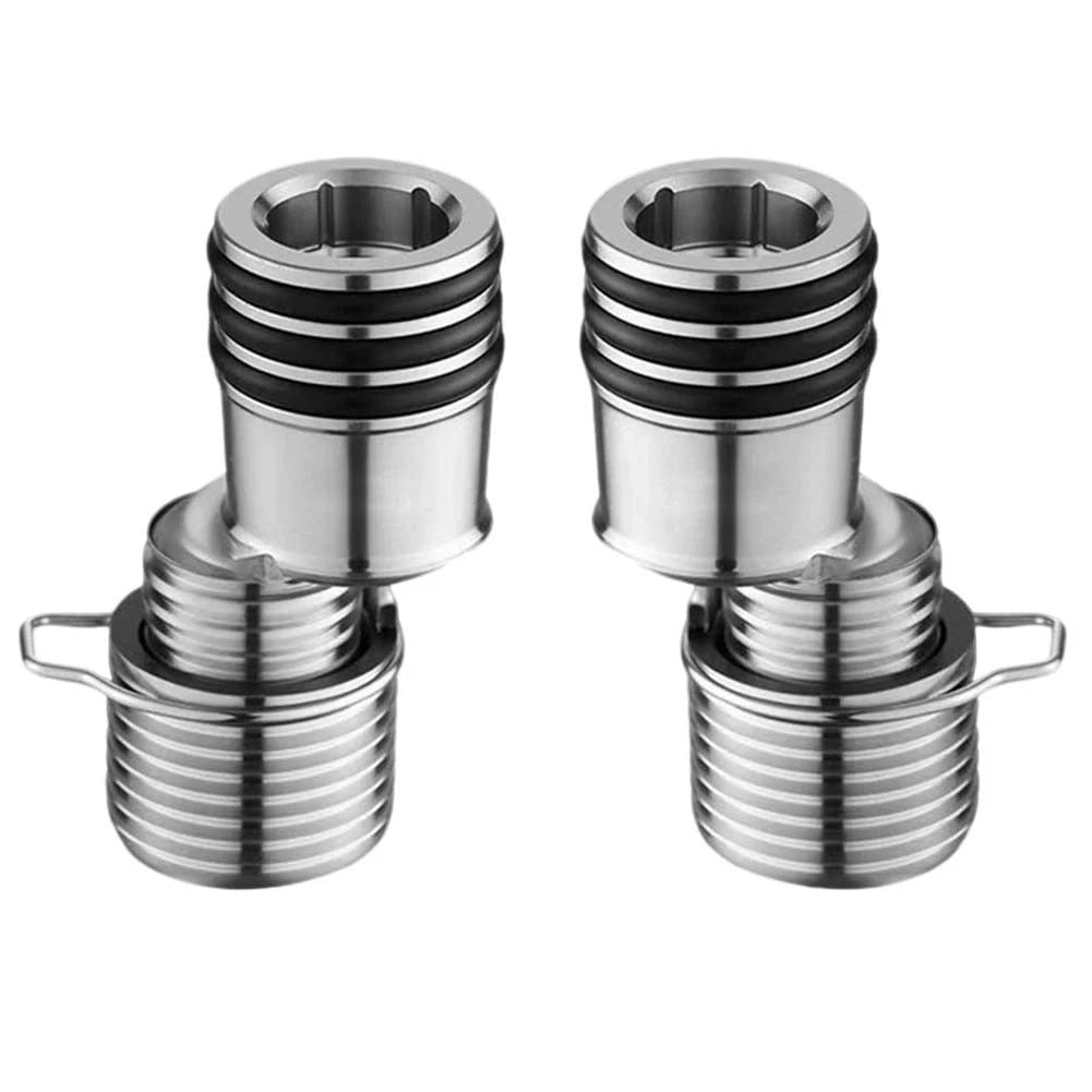 Set of 2 Adjustable Shower Faucet Adapters with Flexible Angle
