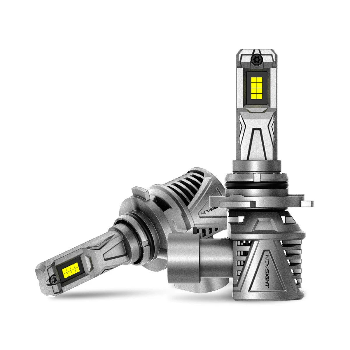 2pc LED Headlight Bulb Kit for NOVSIGHT 9005 9006 H4 H11 (Hi/Lo Beam)