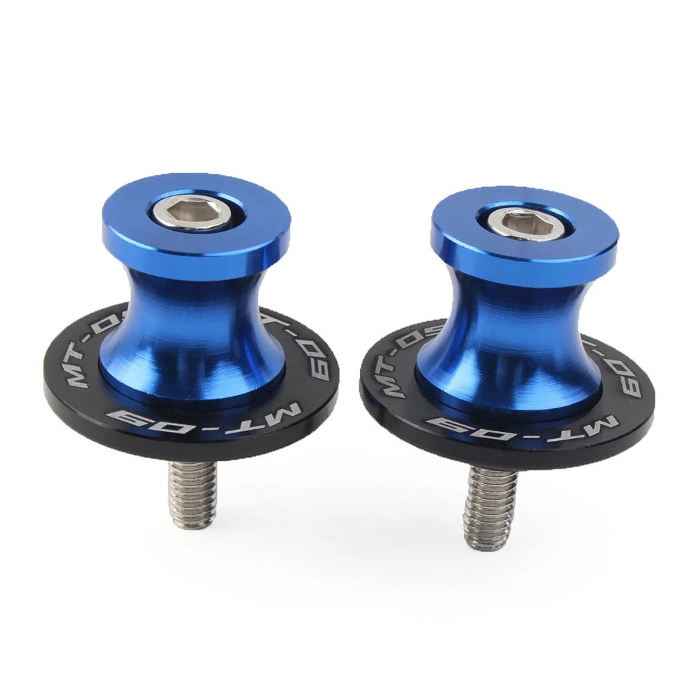 6MM CNC Swingarm Spools Sliders for Yamaha MT-09 FZ09 (2013–2022) - Blue