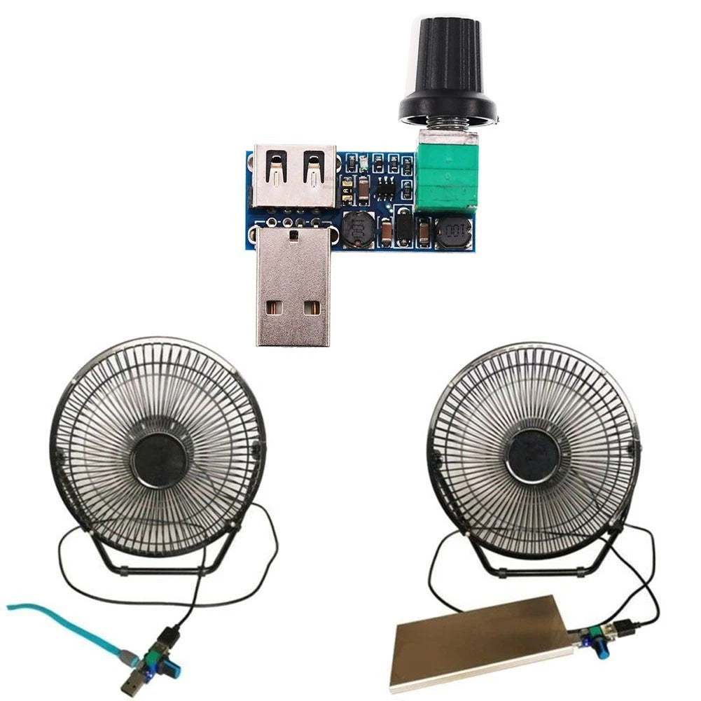 DC 5V USB Fan Speed Regulator with Smooth Air Volume Adjustment