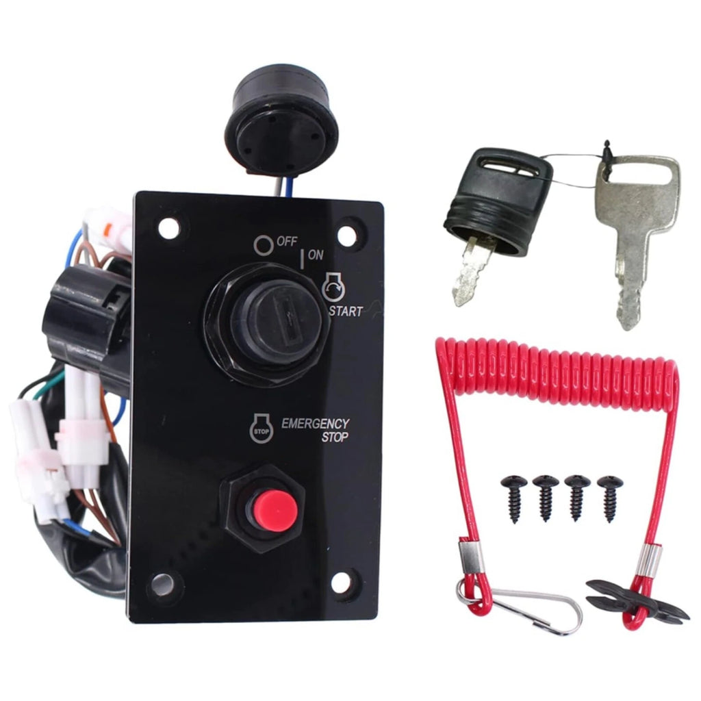 Ignition Key Switch Panel for Suzuki Outboard (37100-96J24, 37100-96J27)