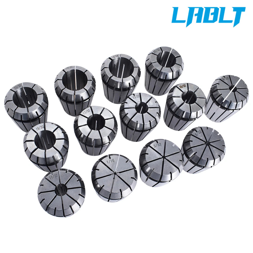 13-Pack ER32 1/16"-13/16" Spring Collet for CNC Milling Lathe Machine