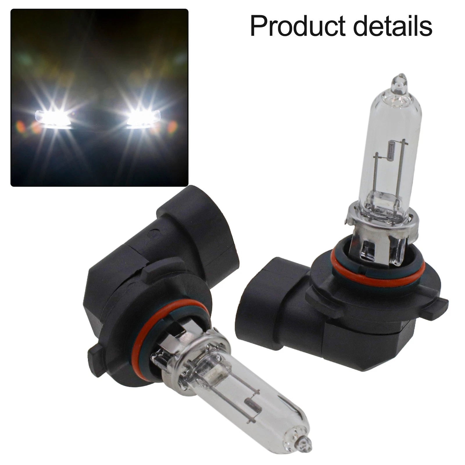 9005 Halogen Headlight Bulbs for Direct Replacement (55W 12V)