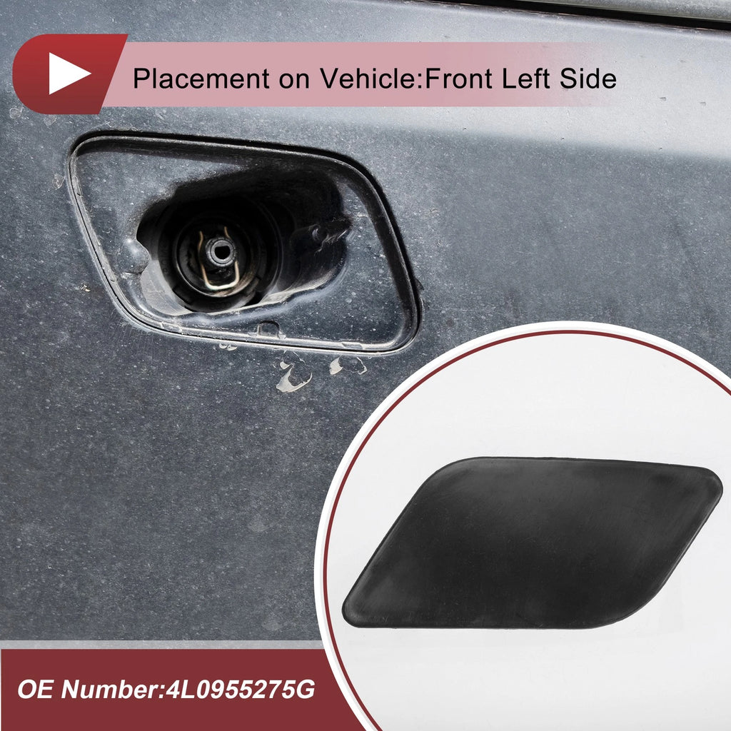 Front Left Washer Nozzle Cover Cap for Audi Q7 (2010–2015) Unpainted