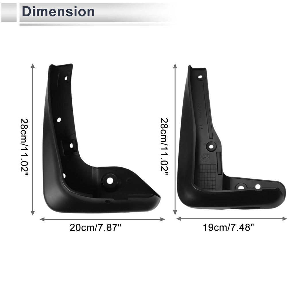 Mud Flaps Splash Guards 1 Set Mud Guards for Subaru Legacy (2006–2009)