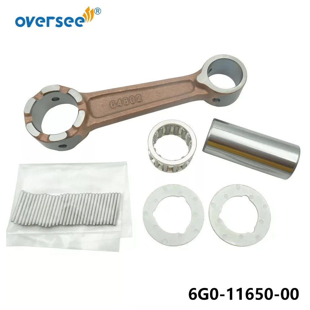 2X Connecting Rod Kit for Yamaha 2T 20HP Outboard Motor (6G0-11650, 6G0-11650-00)