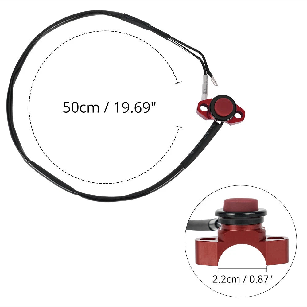 CNC Aluminum Engine Kill Switch Starter Button for Honda XR600R (1996–2000)