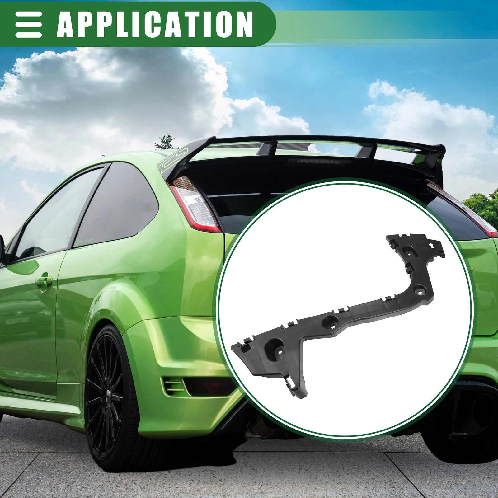 Rear Left Driver Side Bumper Support Bracket for Ford Focus (2015–2018)