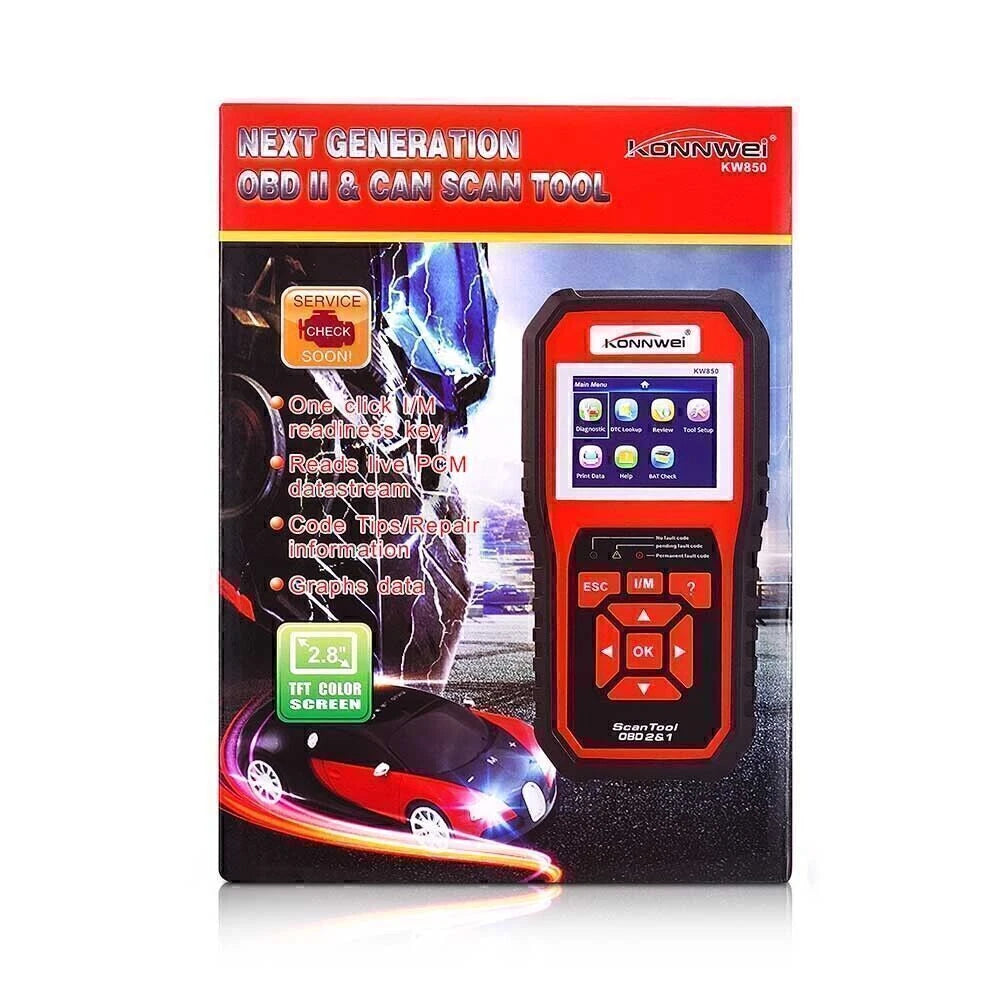 OBD2 Fault Code Reader Diagnostic Tool KW850 for Universal Use