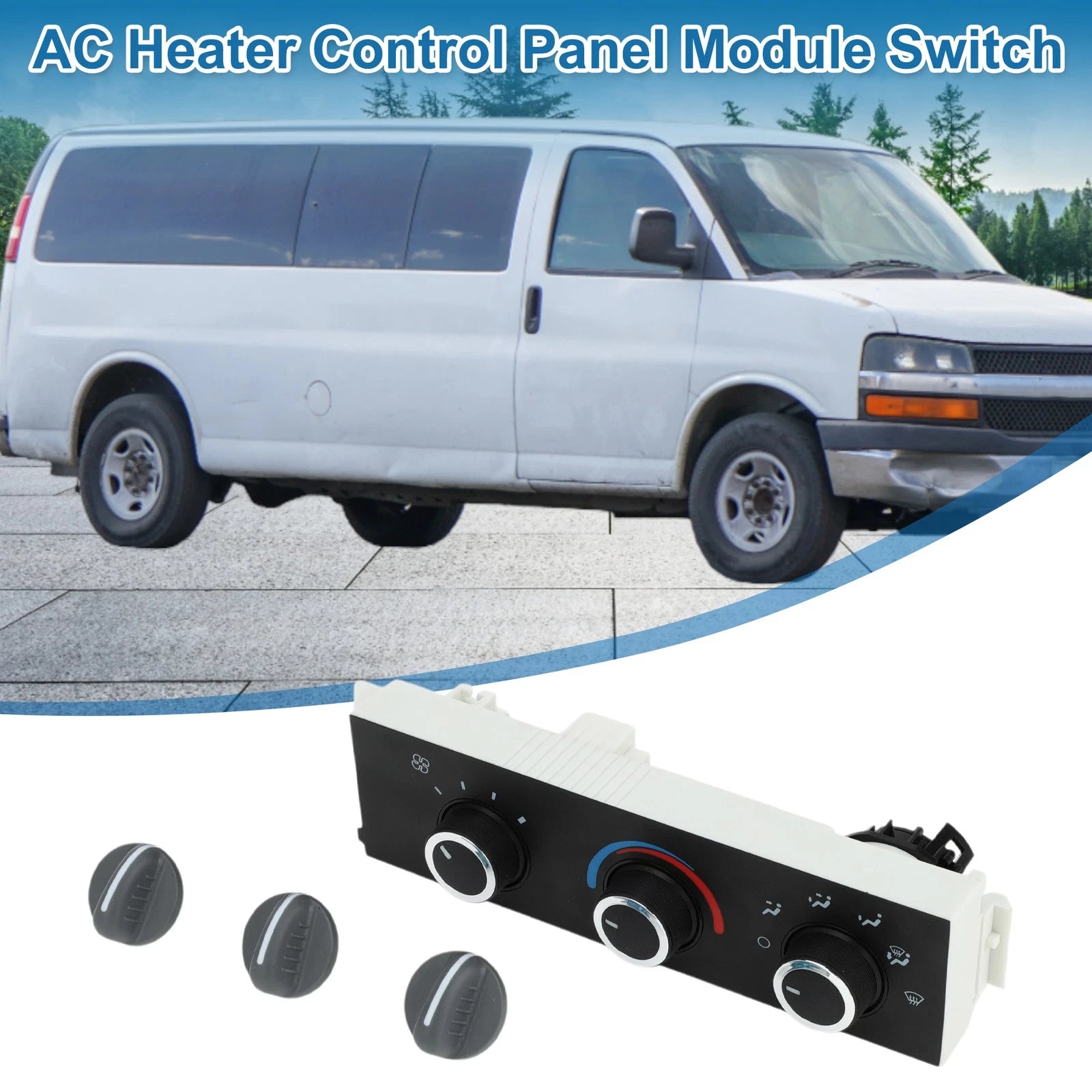 HVAC A/C Heater Climate Control Panel Replacement for Chevrolet Express (2012–2018)