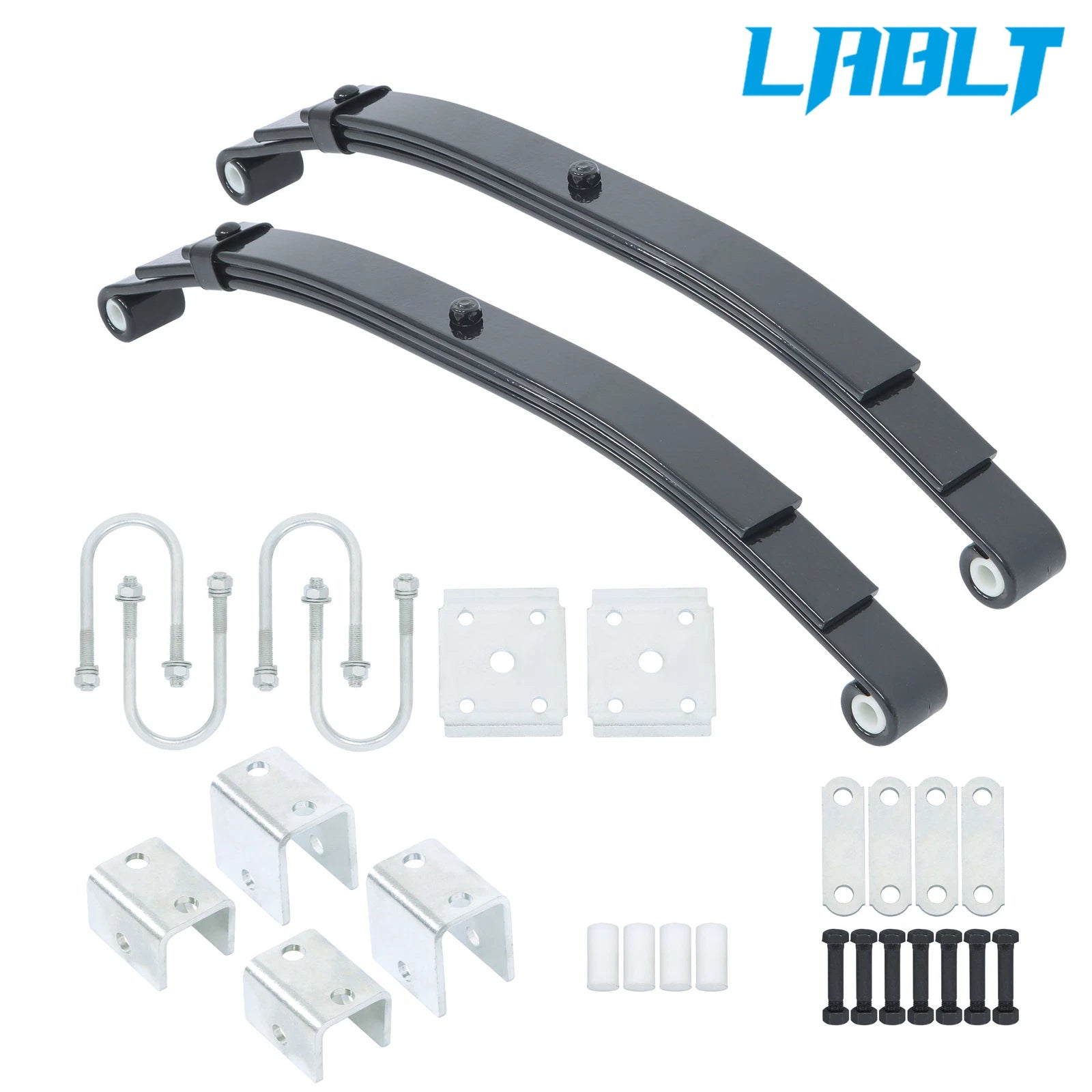 Single Trailer Axle Suspension Kit for LABLT (4000lb, 3 Leaf Spring)