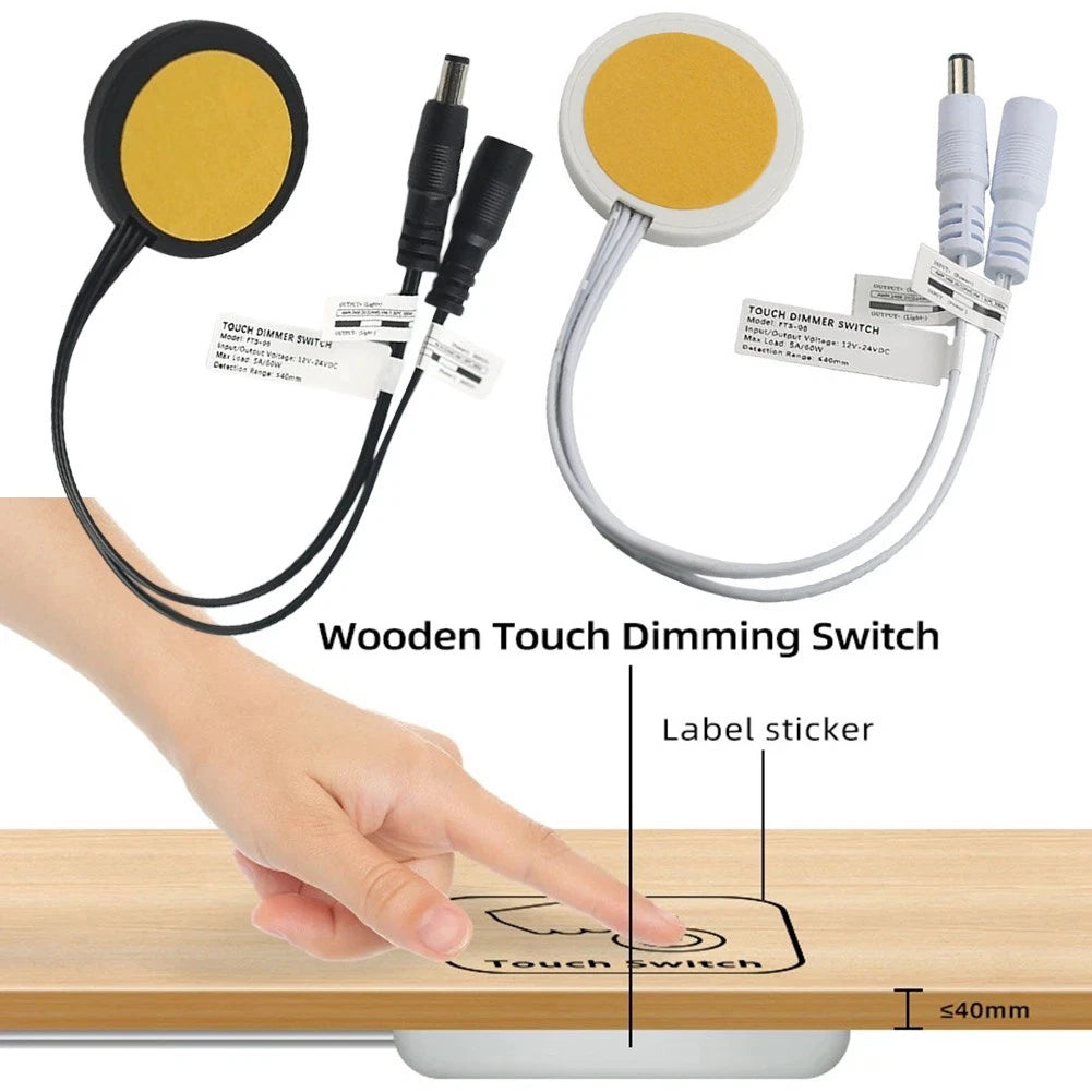 Wooden Touch Sensor Dimming Controller for LED Lights (DC12V, DC24V)