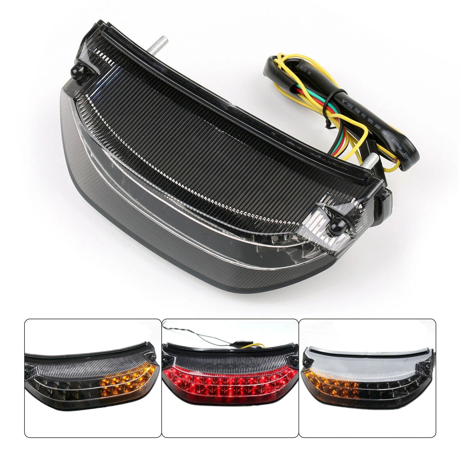 Integrated LED Tail Light Turn Signals for Honda CBR600RR (2013–2024) Smoke T9