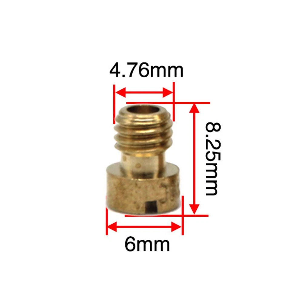 10Pcs Replacement Carburetor Main Jet Kit Fit for CVK Carb K100-K140 Motorcycle