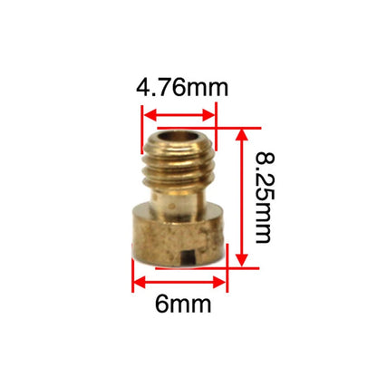 10Pcs Replacement Carburetor Main Jet Kit Fit for CVK Carb K100-K140 Motorcycle