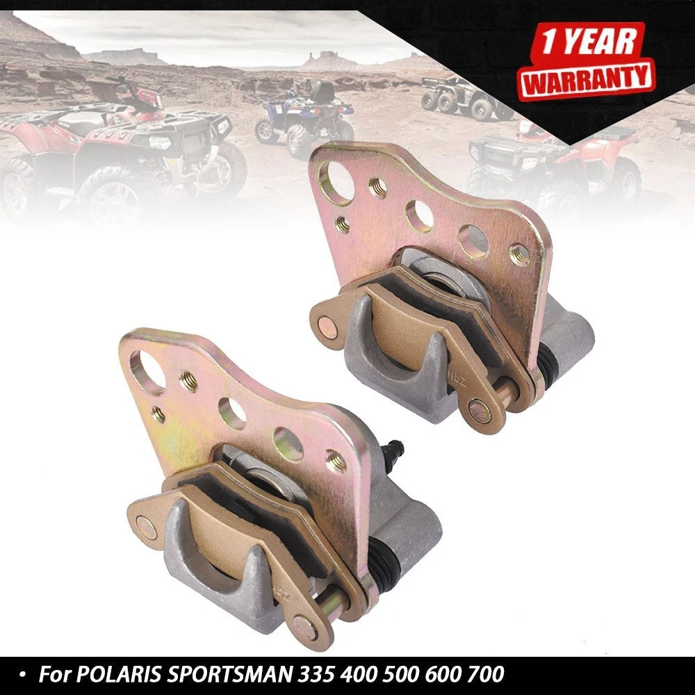 Front Brake Calipers w/Pads for Polaris Sportsman 335 400 500 600 700 (2000–2014)