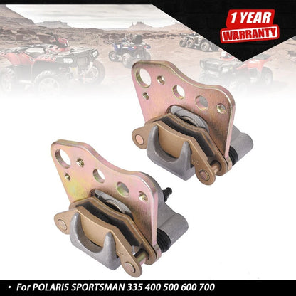 Front Brake Calipers w/Pads for Polaris Sportsman 335 400 500 600 700 (2000–2014)