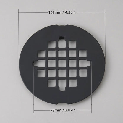 Round Stainless Steel Drain Strainer for Shower and Sink (14x15x07cm)