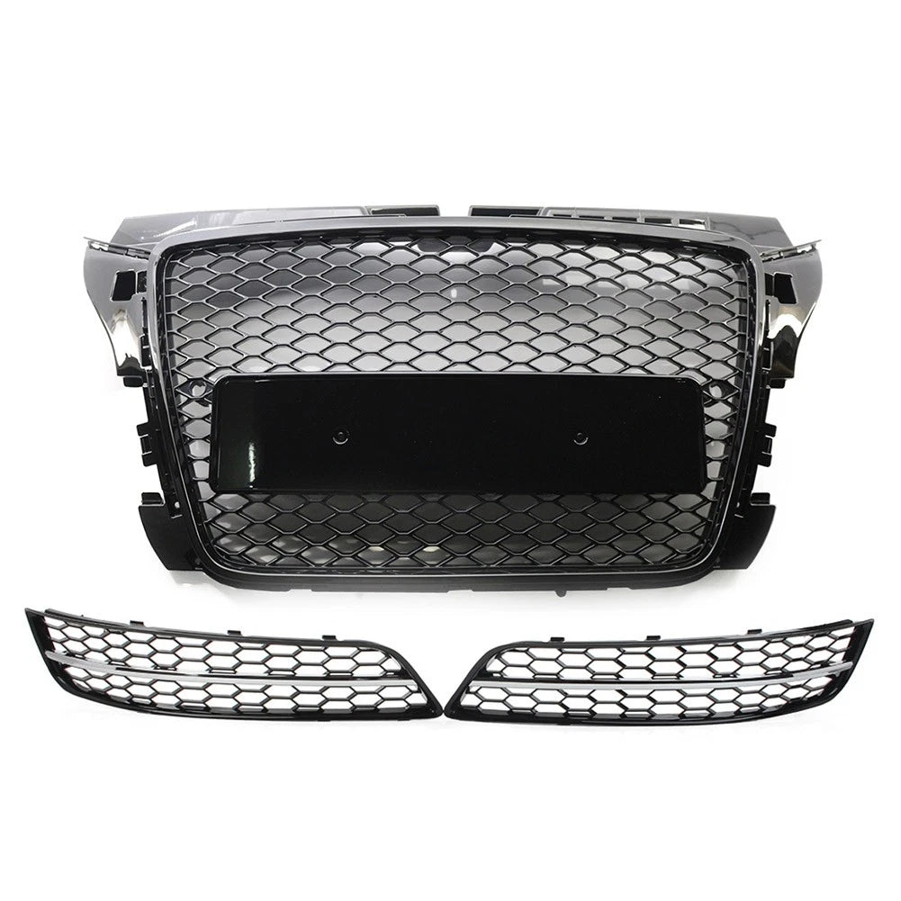 Front Grille with Fog Light Cover for Audi A3 8P (2009–2012)