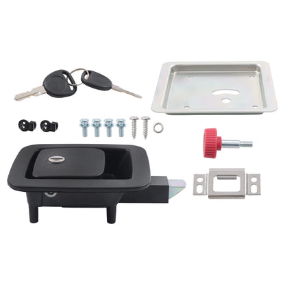 RV Door Lock for Right-Hinged Cutout (3.9' x 3.3' x 1.25–2') - 2 Keys