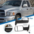 Tow Mirrors for Dodge for Ram 1500 with Turn Signal Left Right Pair (2009–2018)