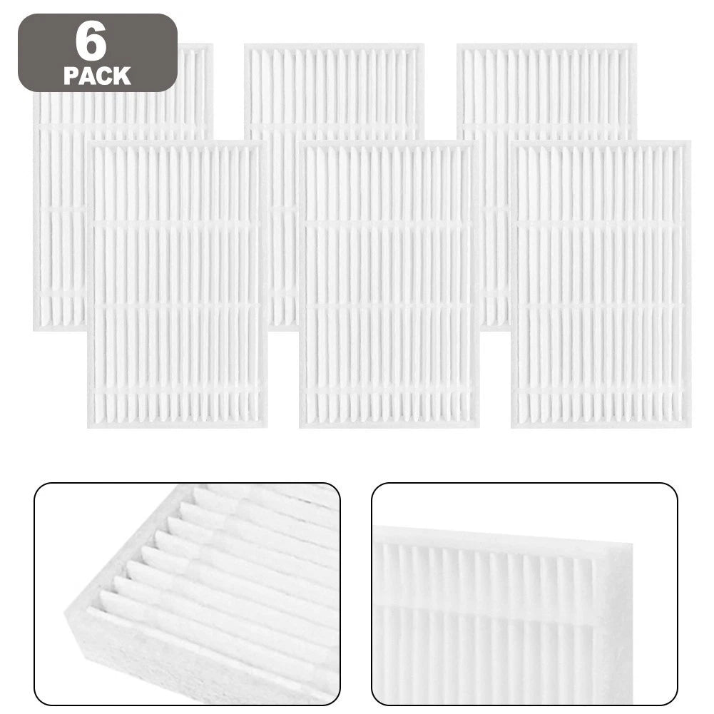 Filter Kit for Vyzzle D10 Robotic Vacuum Cleaner (Includes 6 Filters)