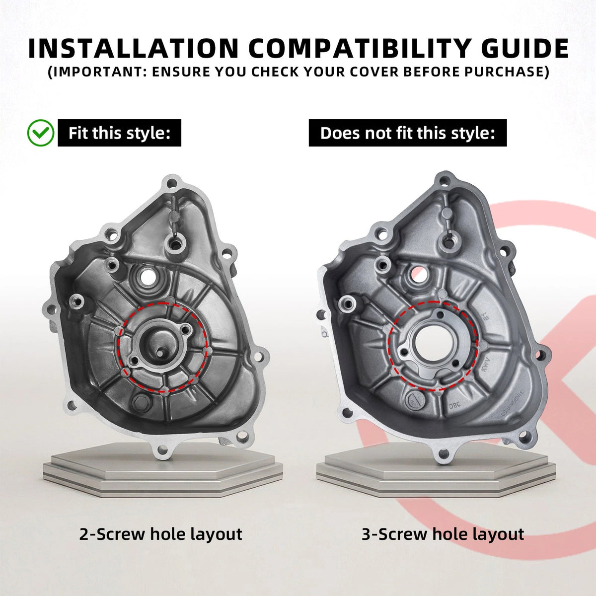 Left Crankcase Cover for Honda CRF110F (2013–2025) 11341-KWV-000