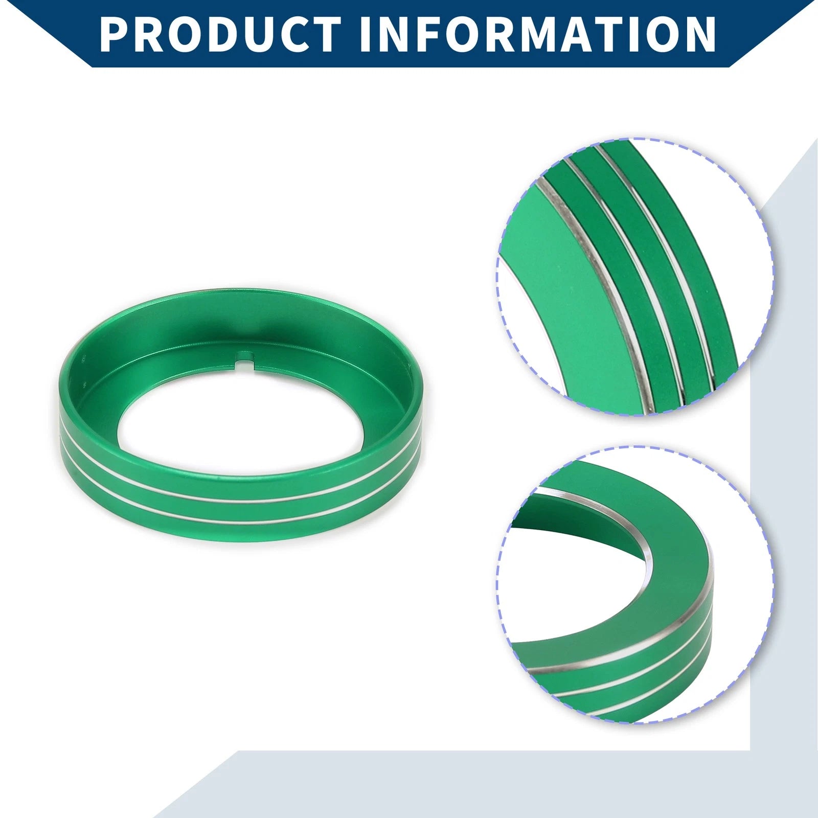 Headlight Switch Knob Cover Ring for Ford Mustang (2015–2020) Green